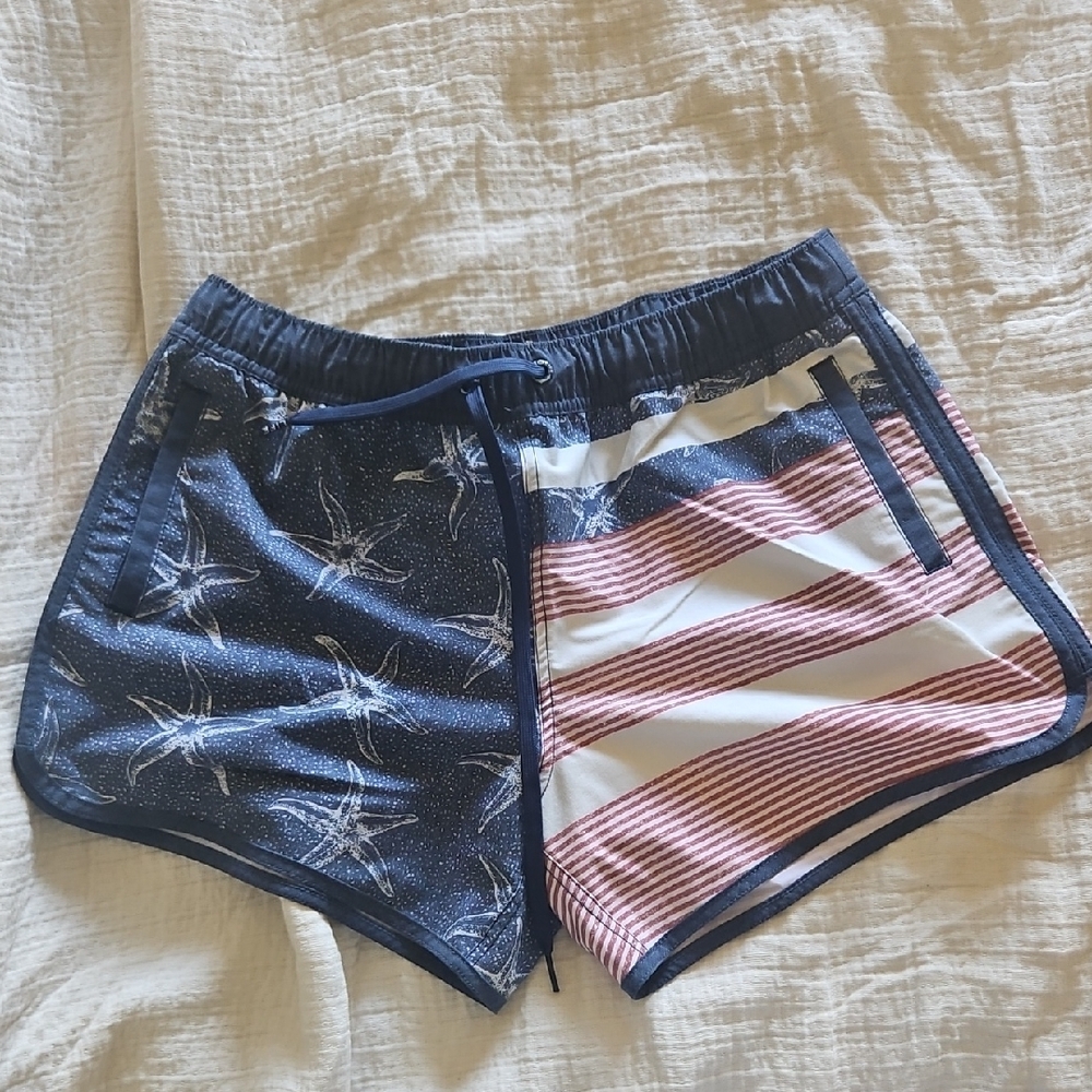 Nautical Women's Shorts - Blue and Red